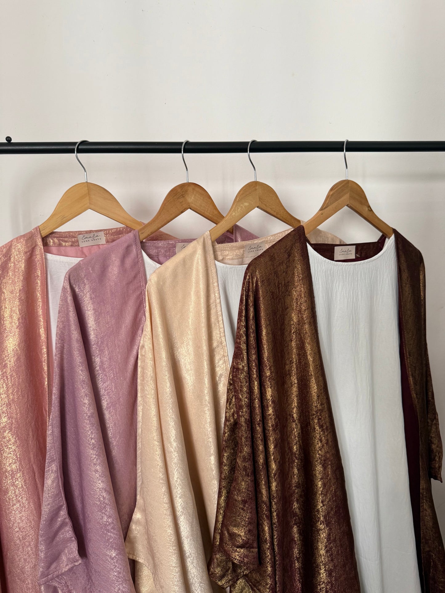 NAMRAH Metalic Shrug Abaya