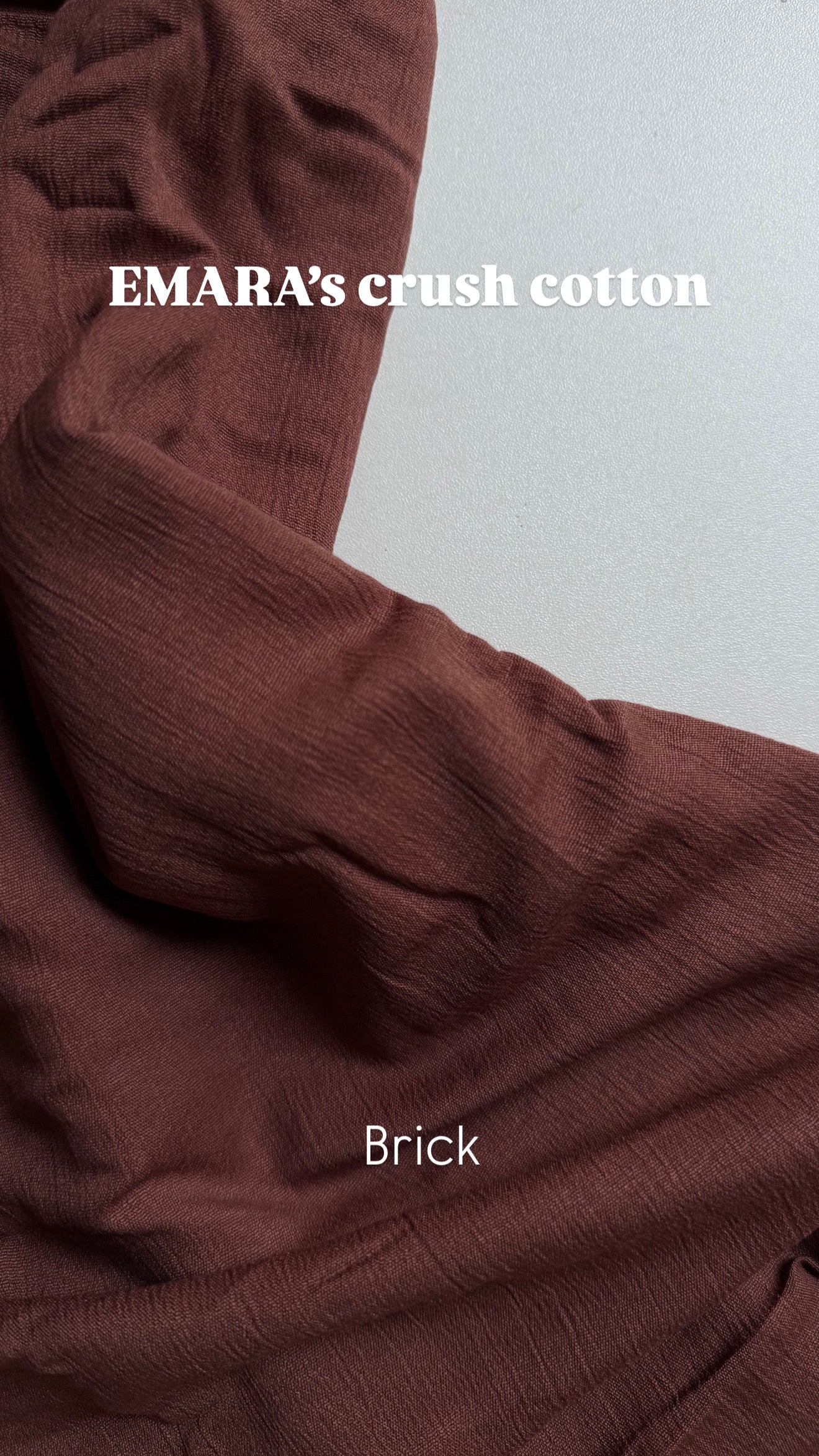 Brick crush cotton