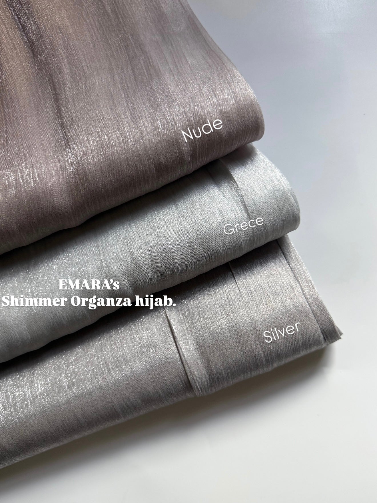 Shimmer Organza Hijabs