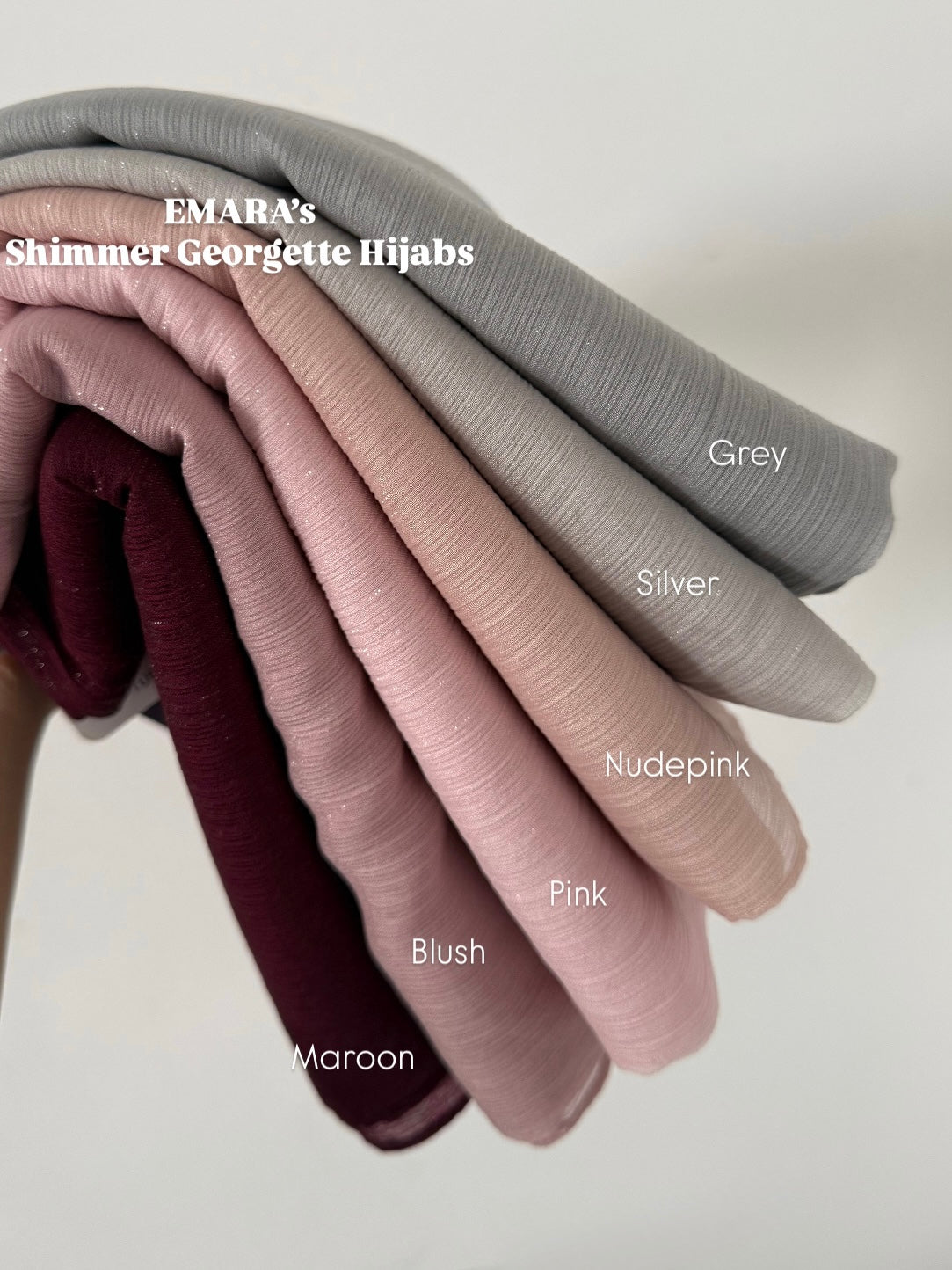 Shimmer georgette
