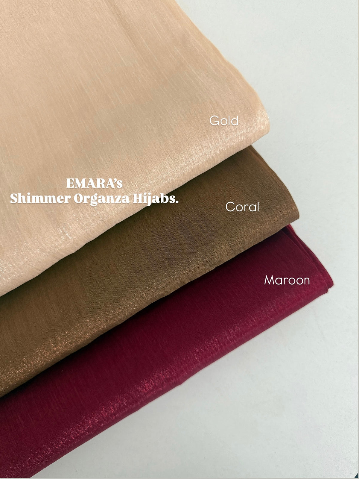 Shimmer Organza Hijabs