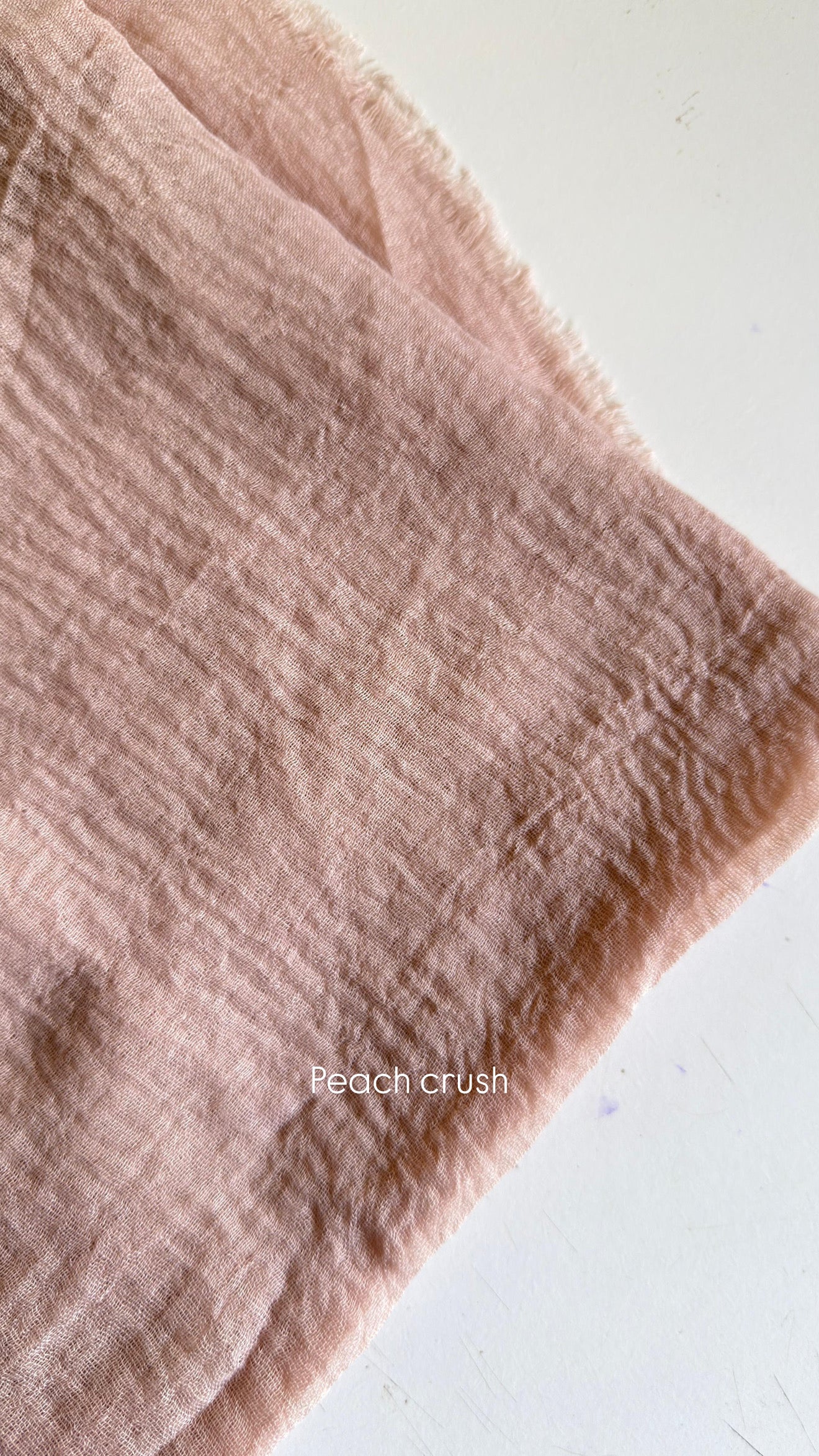 Peach crush Crinkle cotton