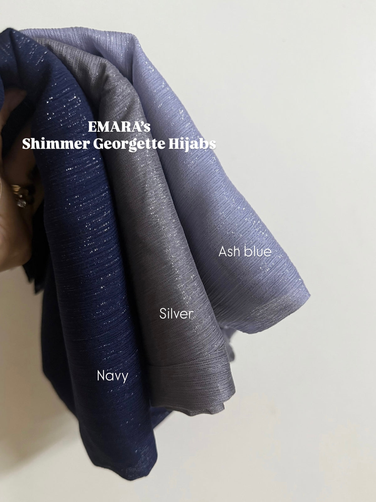 Shimmer georgette