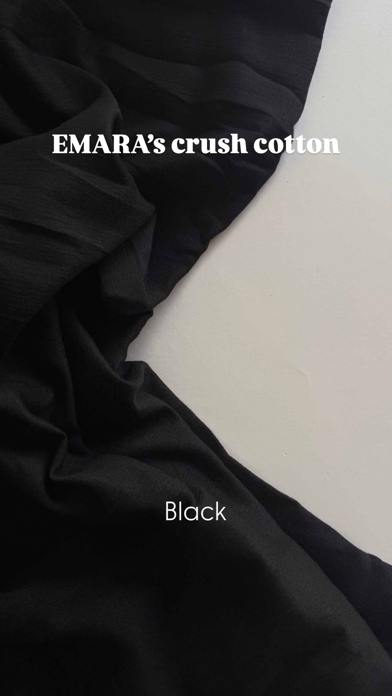 Black crush cotton