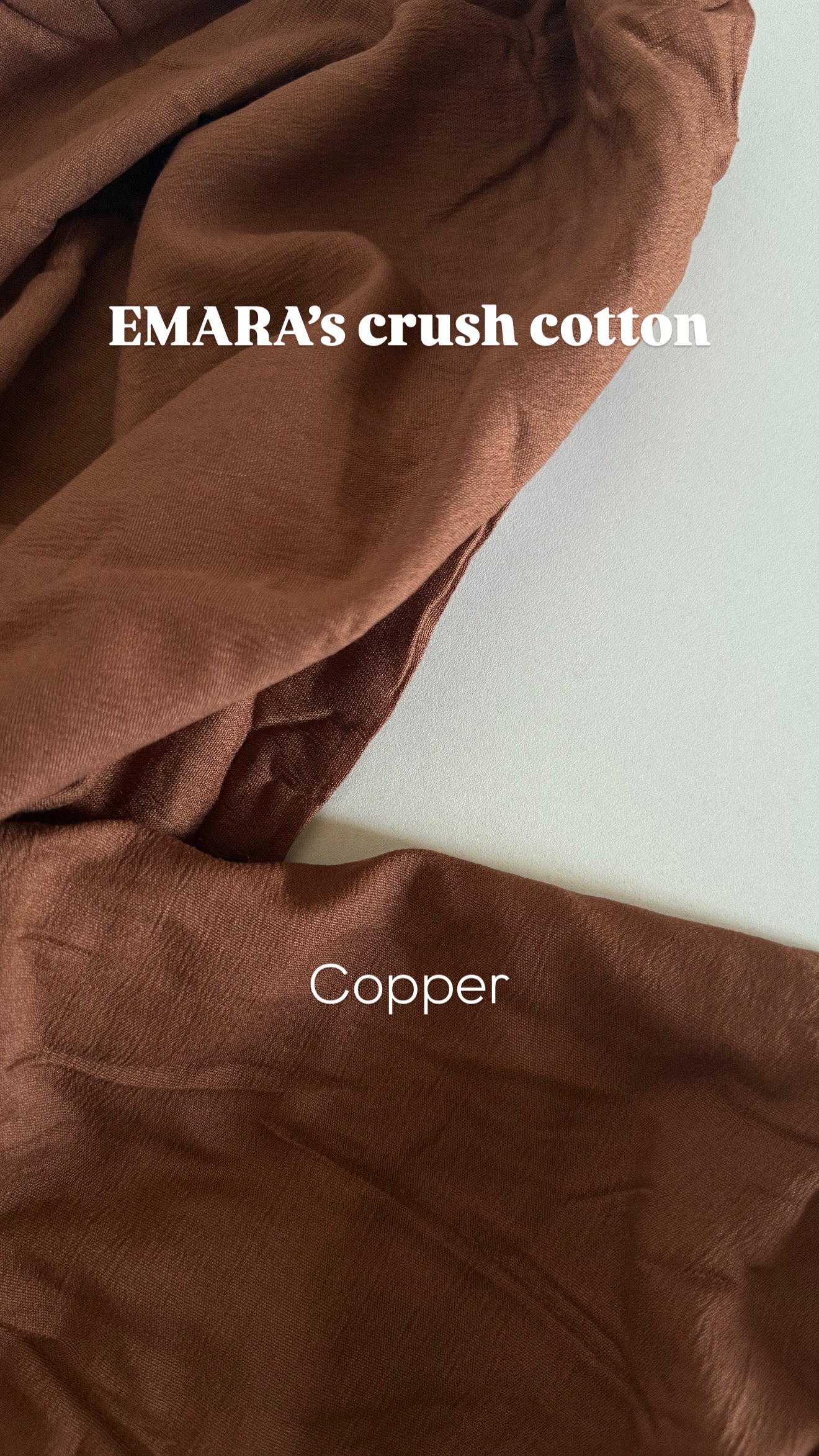 Copper crush cotton