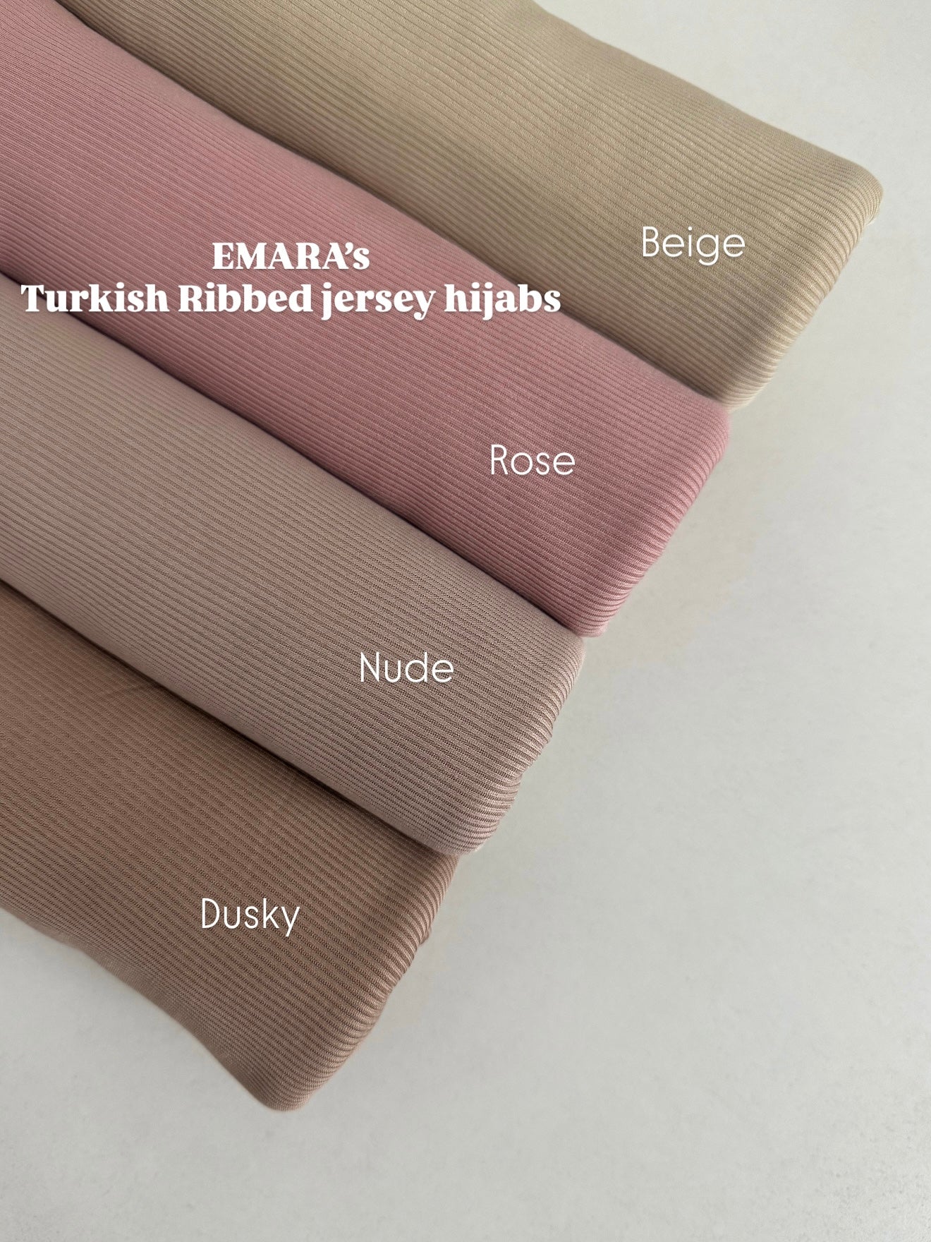 Ribbed Jersey Hijabs
