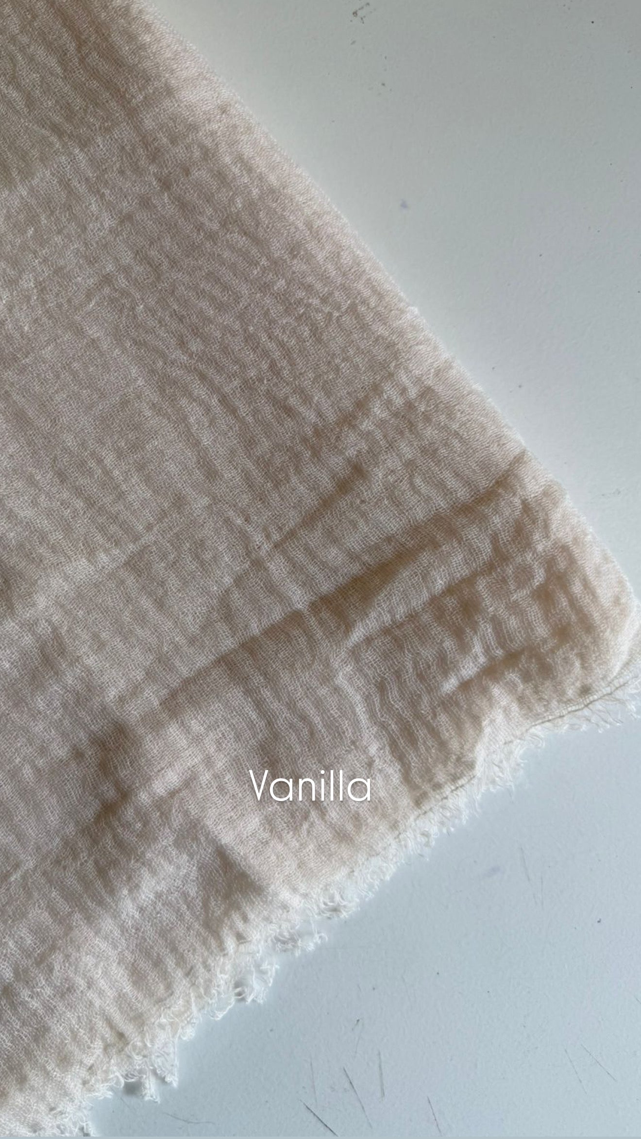 Vanilla Crinkle cotton