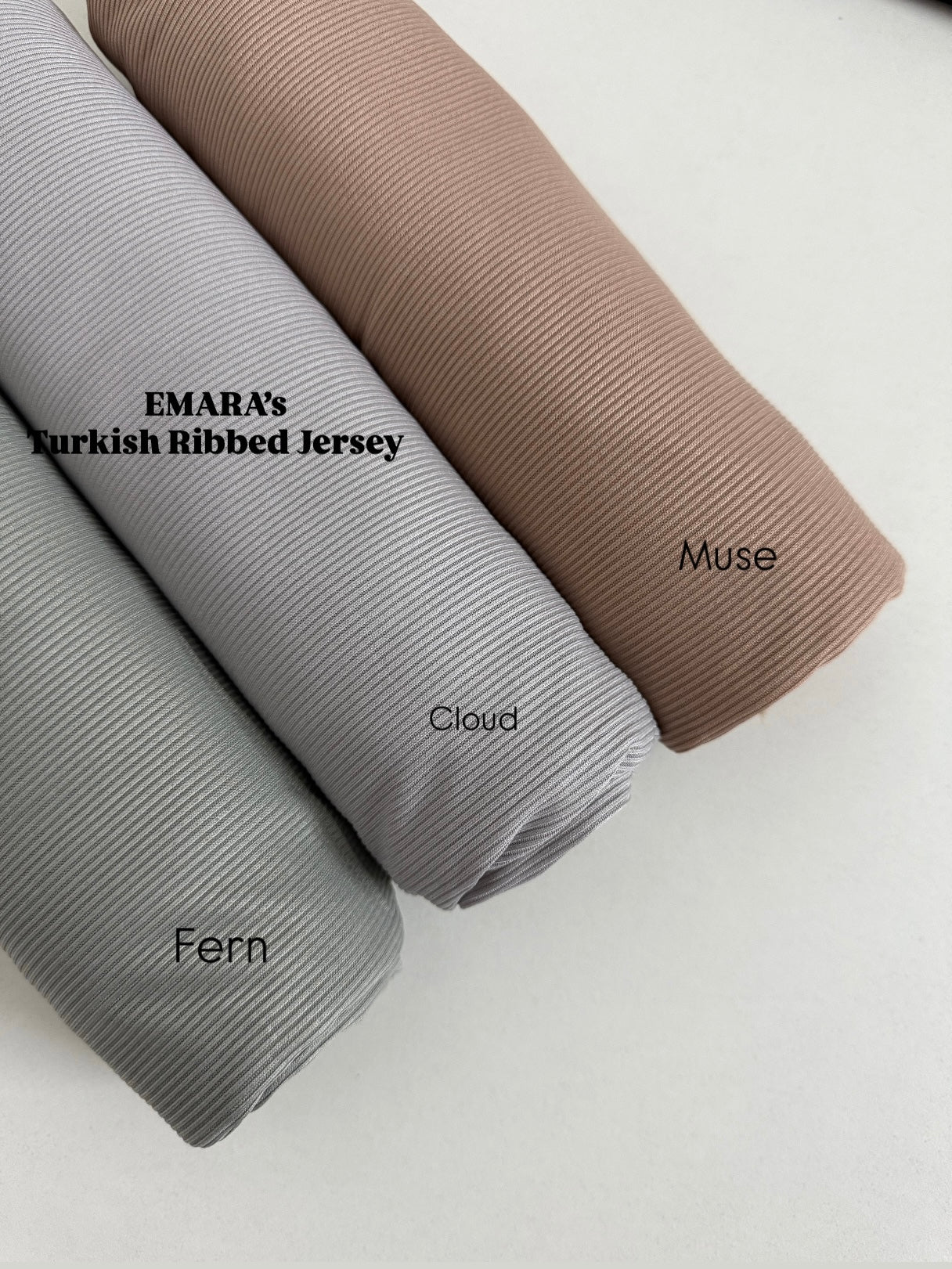 Ribbed Jersey Hijabs