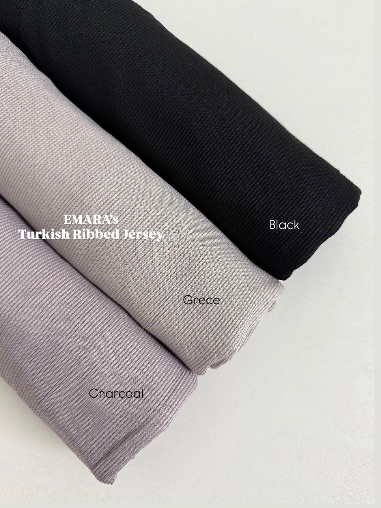 Ribbed Jersey Hijabs