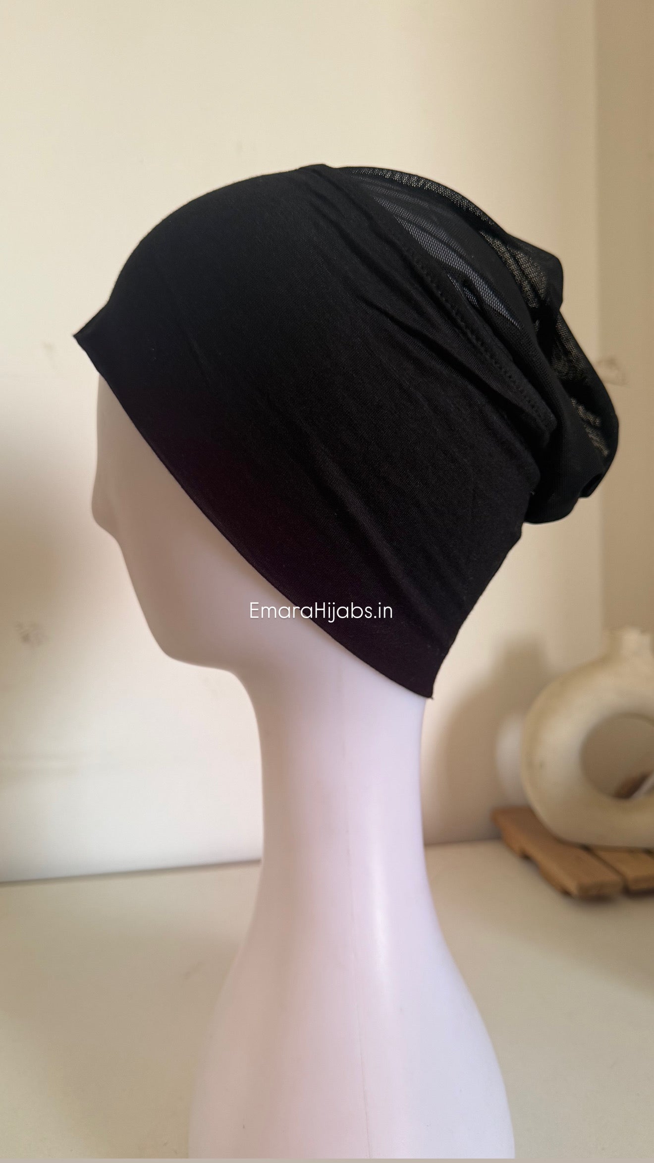 Black mesh Tube Cap