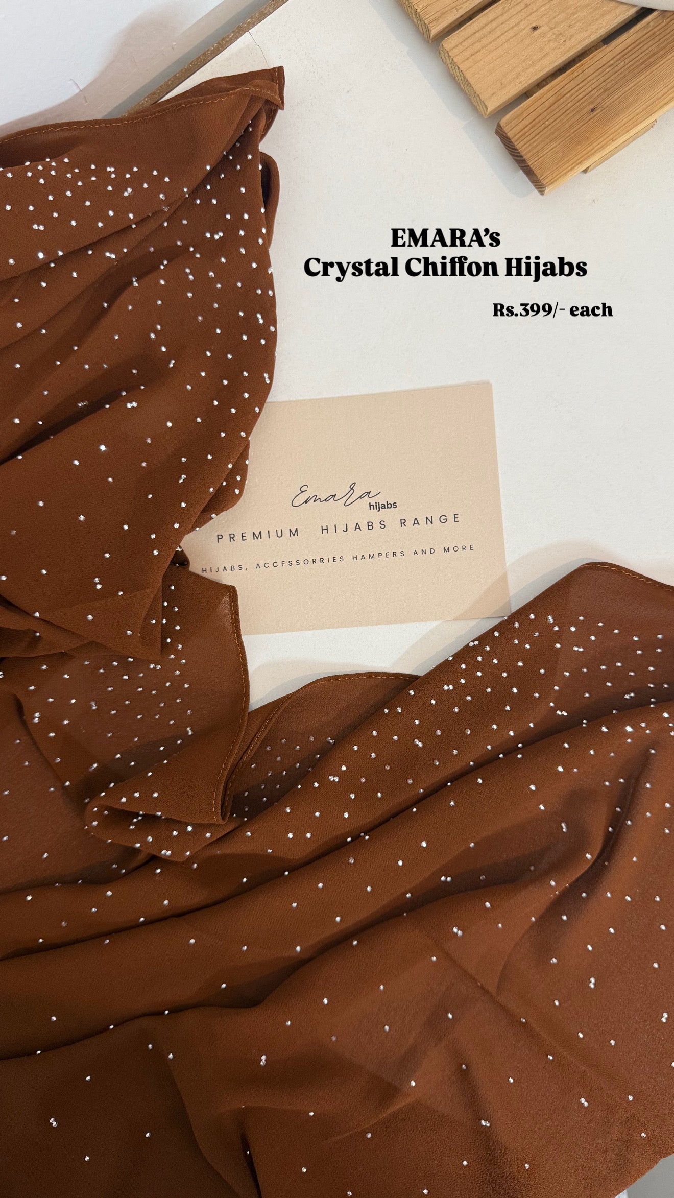 TURKISH CRYSTAL CHIFFON HIJABS