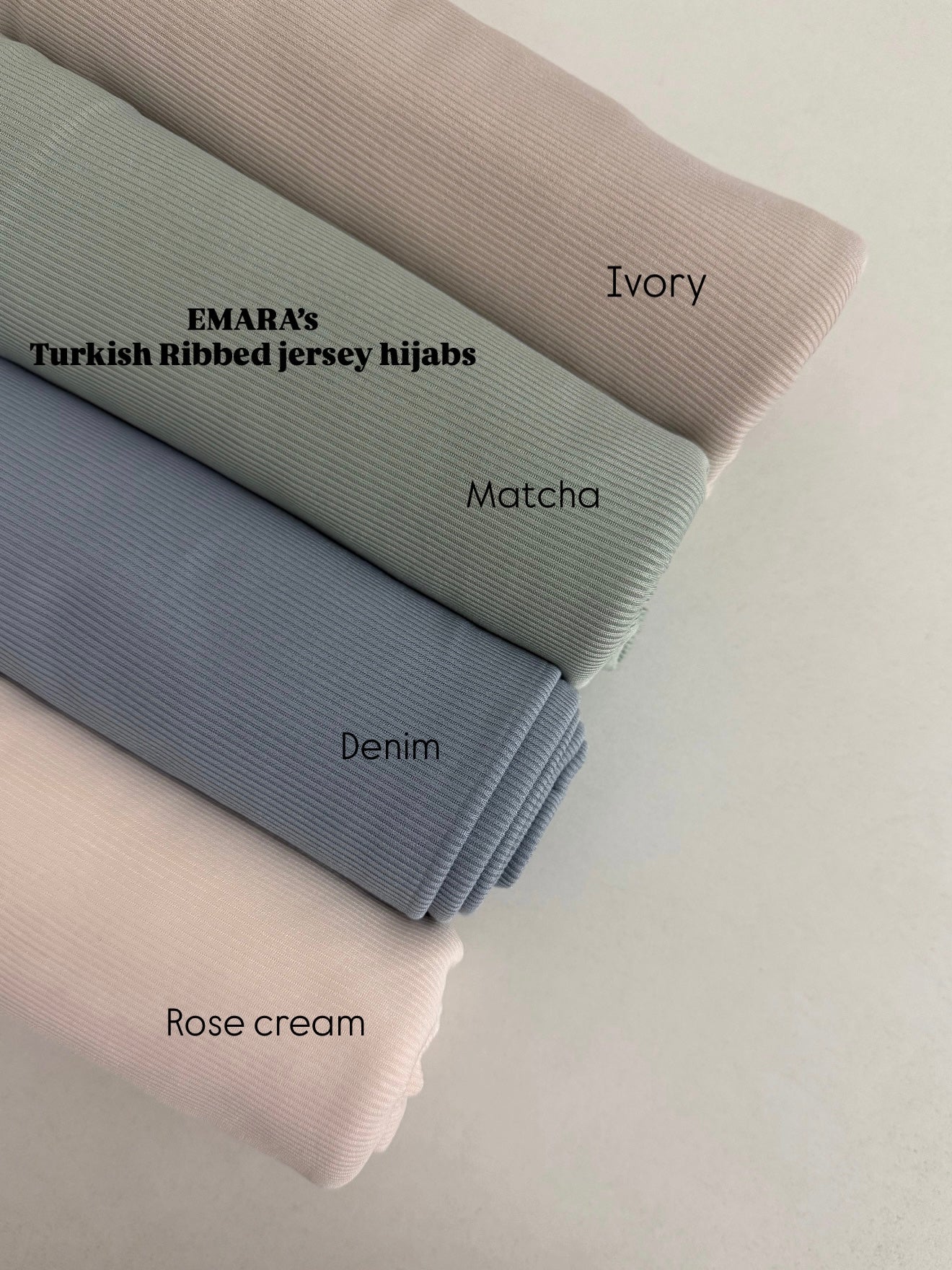 Ribbed Jersey Hijabs
