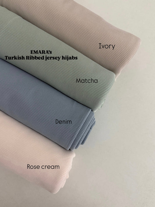 Ribbed Jersey Hijabs