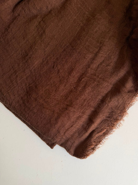 Espresso Crinkle cotton