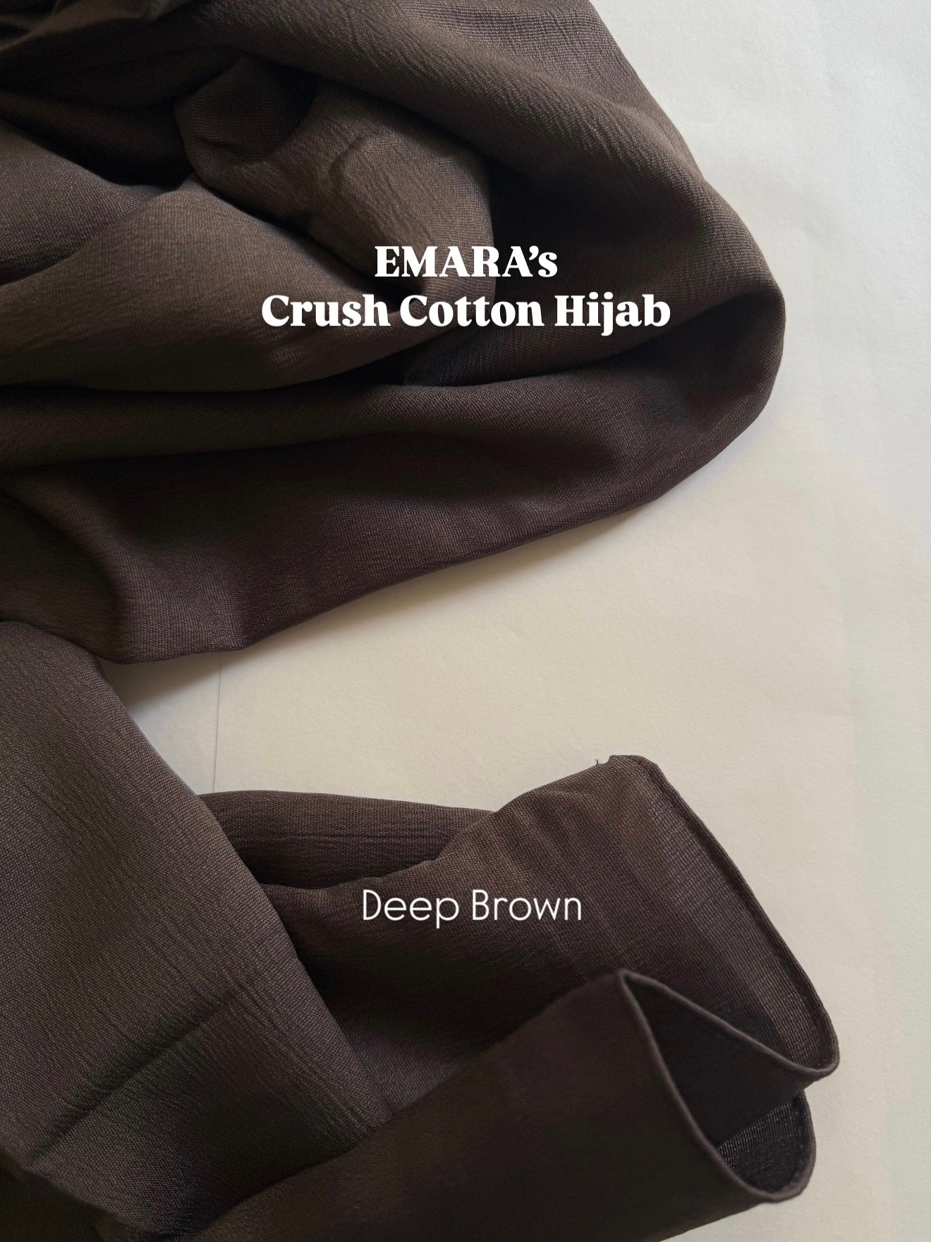 Deep brown crush cotton