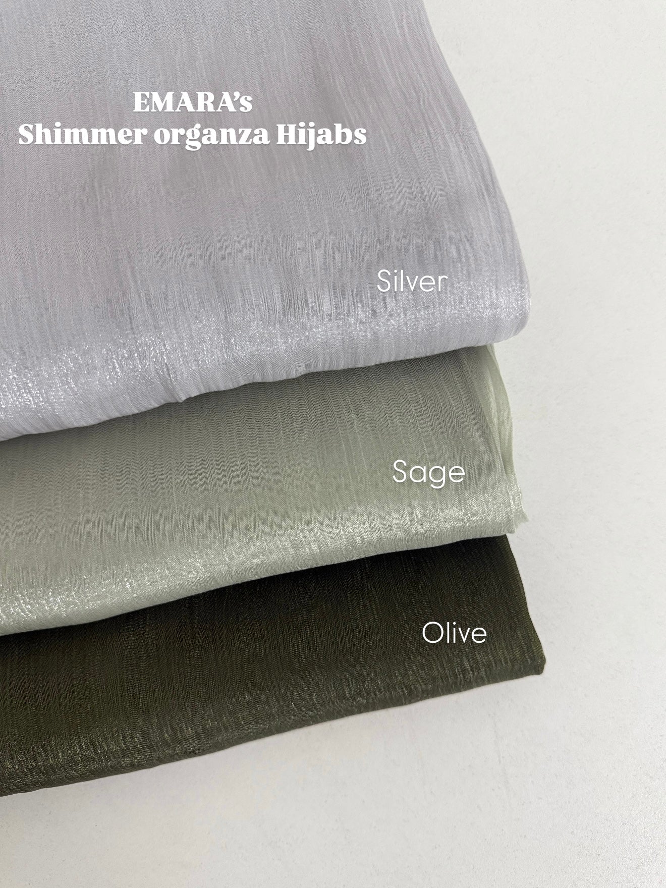 Shimmer Organza Hijabs
