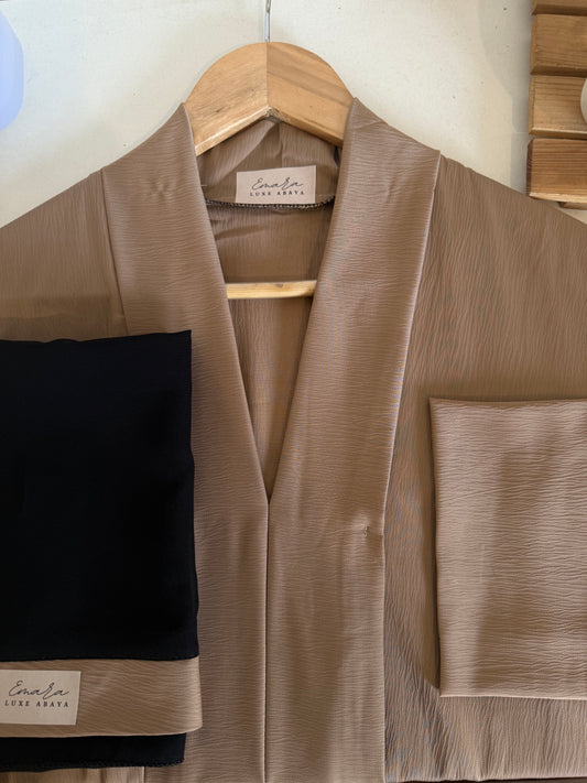 Luxe Abaya in NUDE