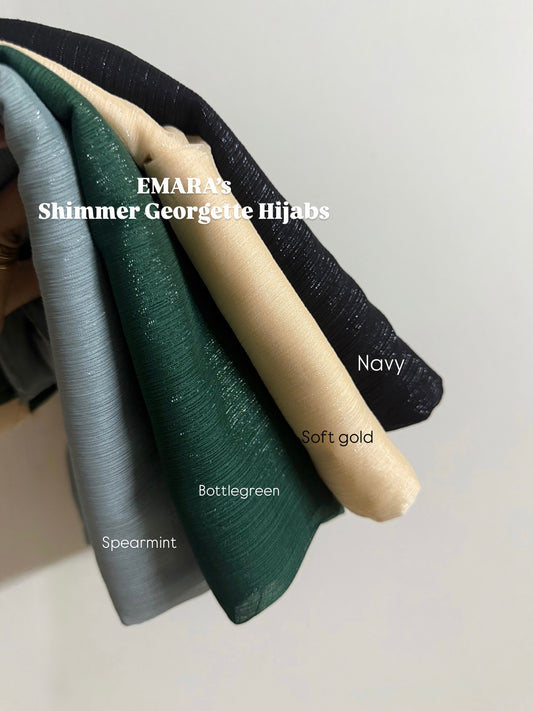 Shimmer georgette