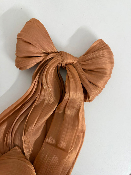 Rust Shimmer organza