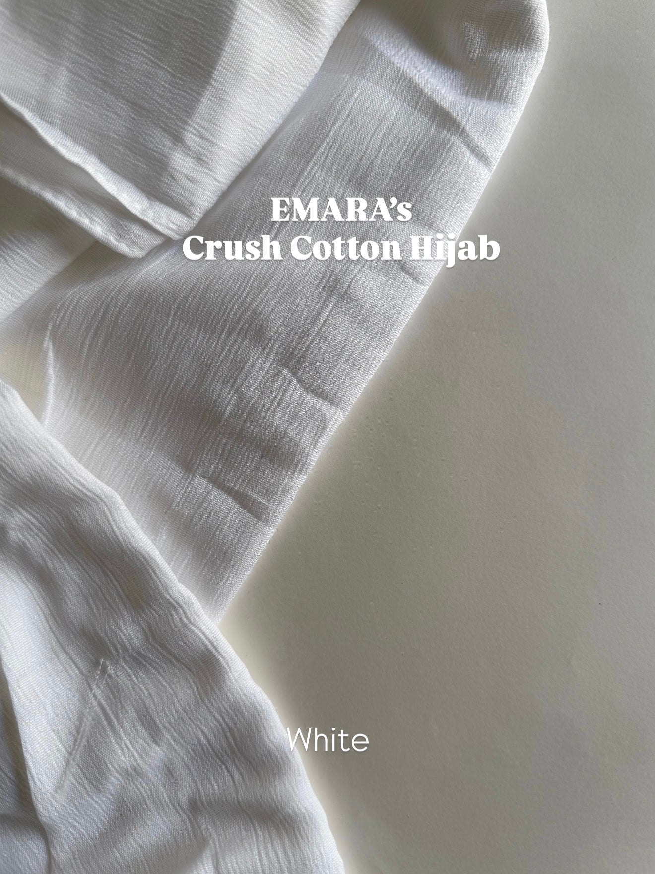 White crush cotton