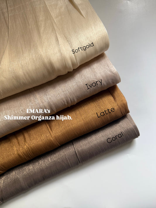Shimmer Organza Hijabs