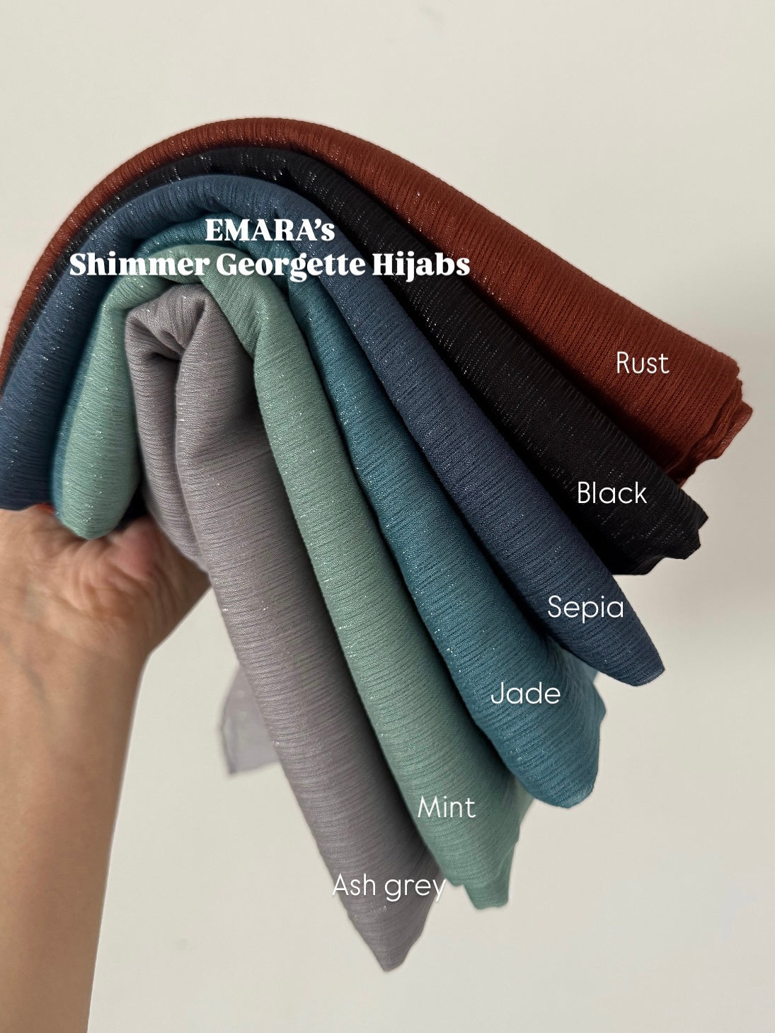 Shimmer georgette