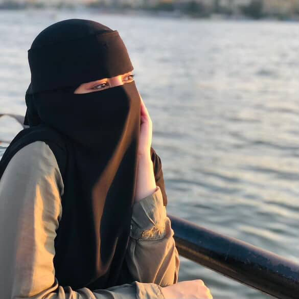 Long Niqab 14/12 size