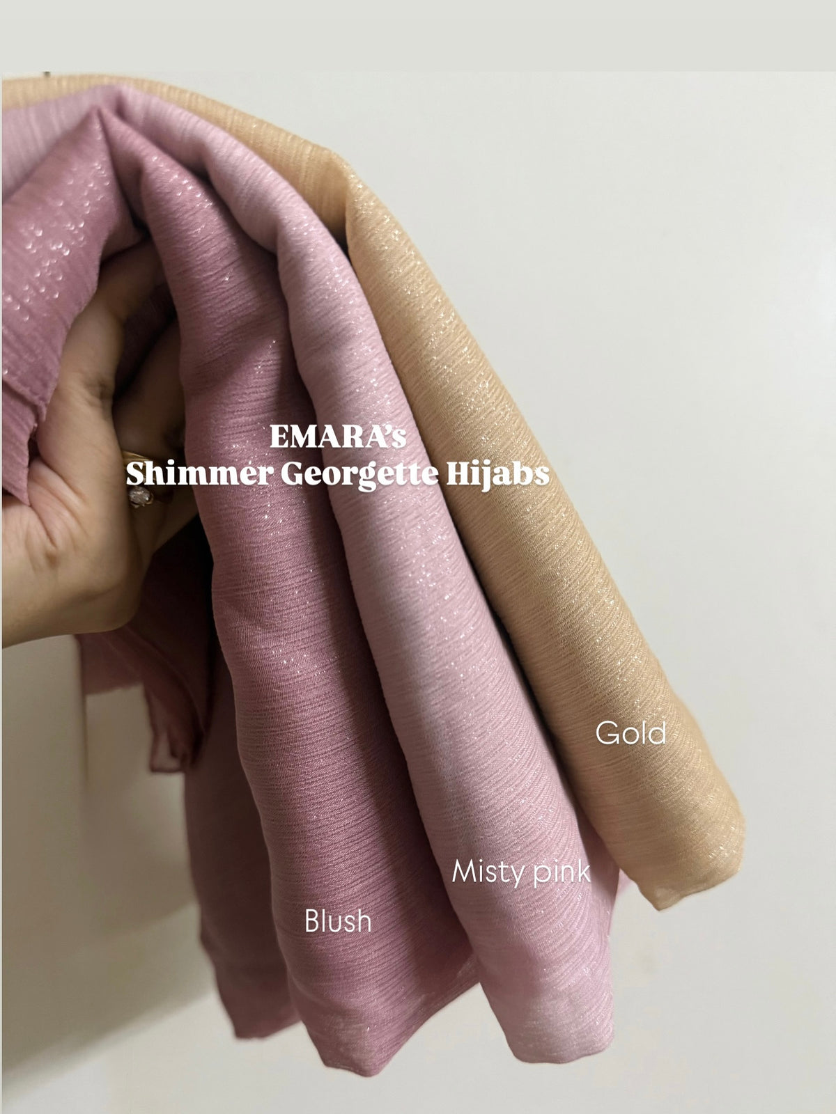 Shimmer georgette