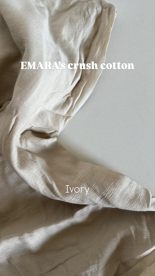 Ivory crush cotton