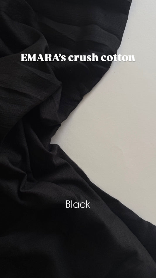 Black crush cotton