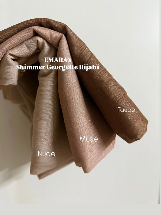 Shimmer georgette
