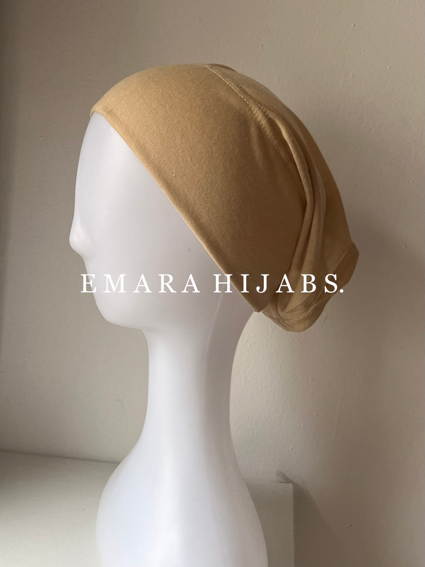 Beige Tube Cap