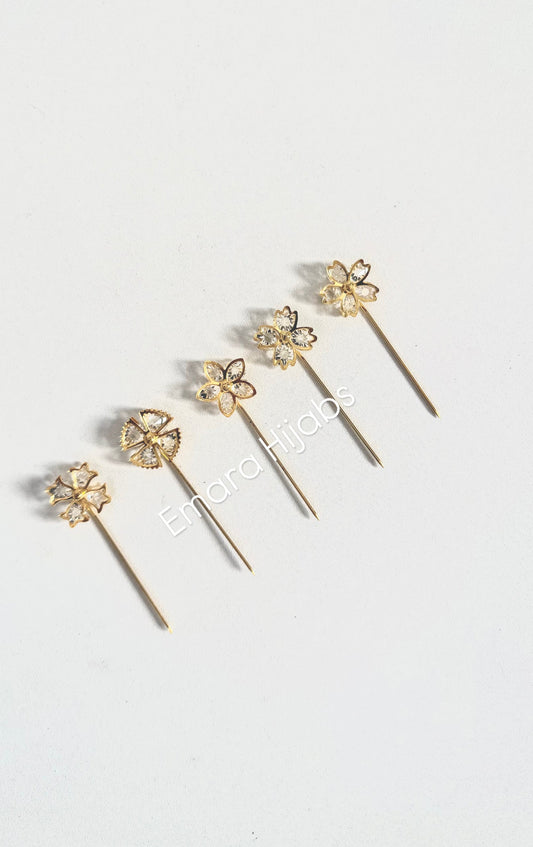 Floral Brooch Hijab Pin