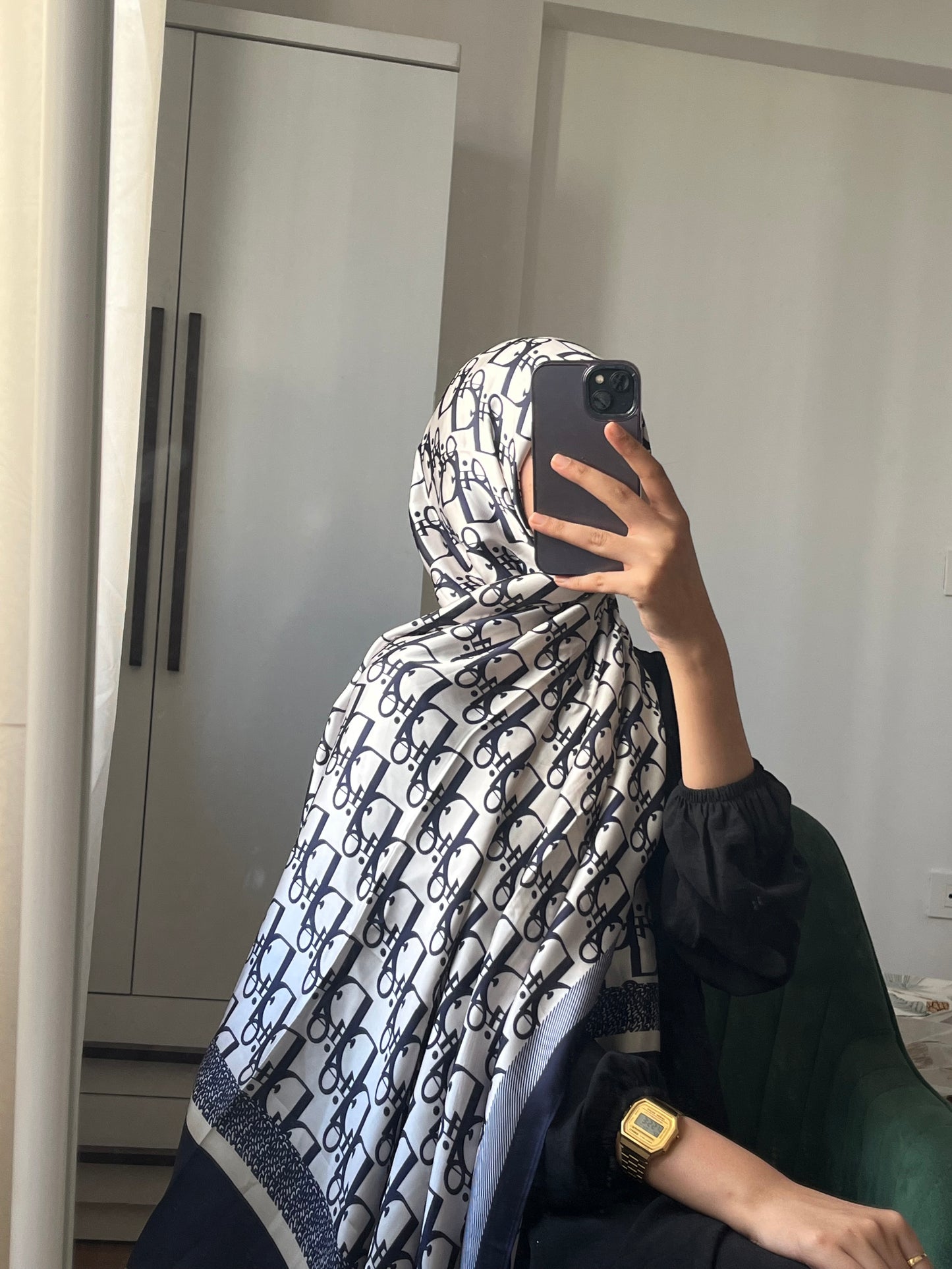FALAK Printed Silk Hijab