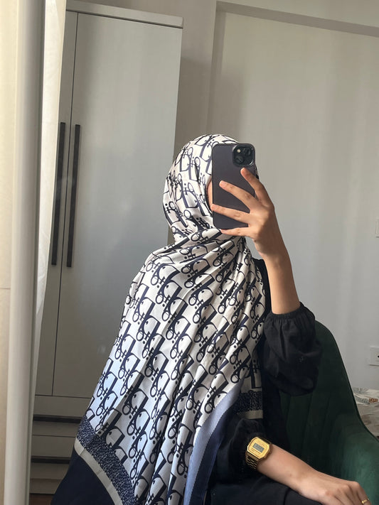 FALAK Printed Silk Hijab