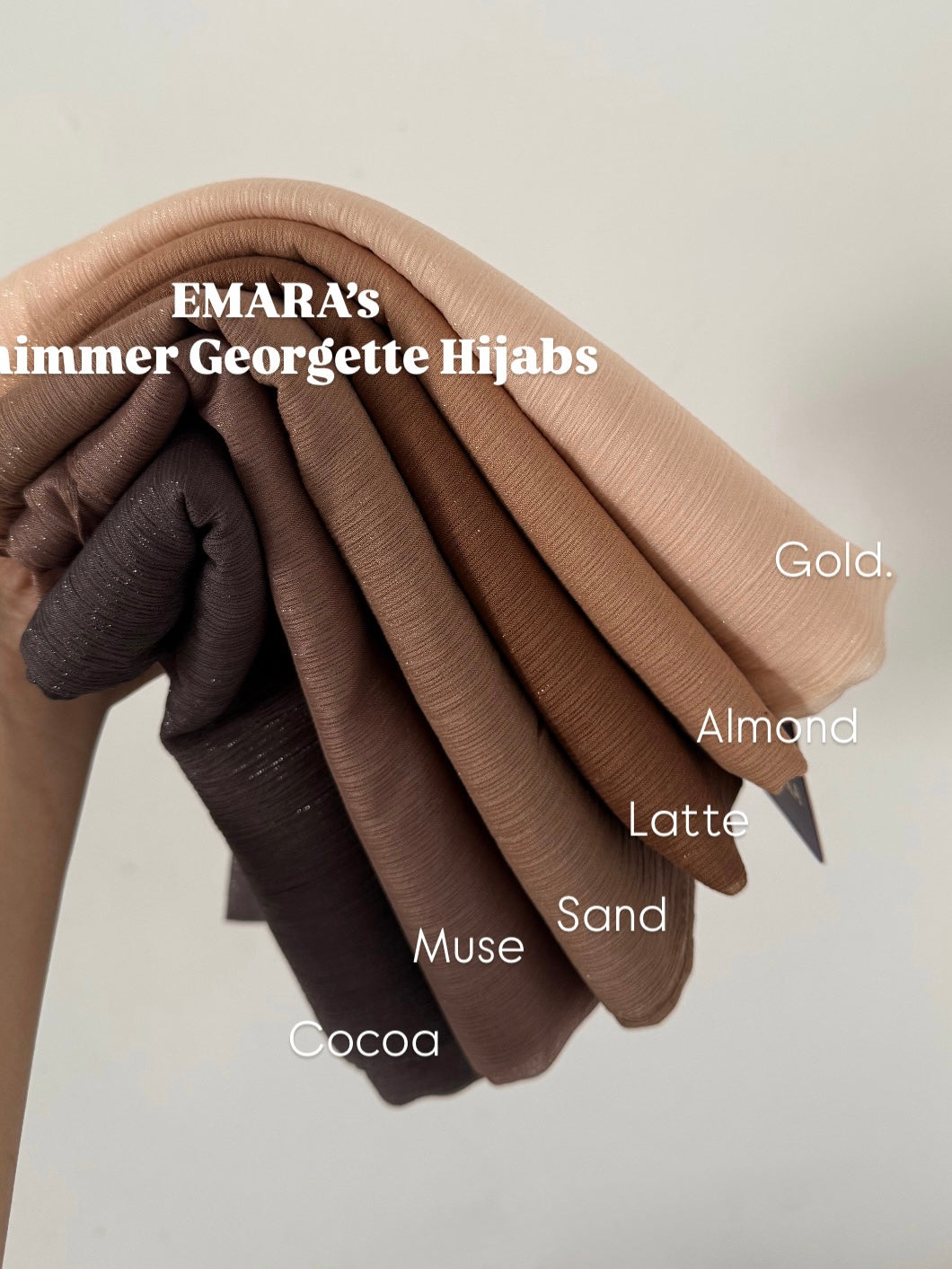 Shimmer georgette