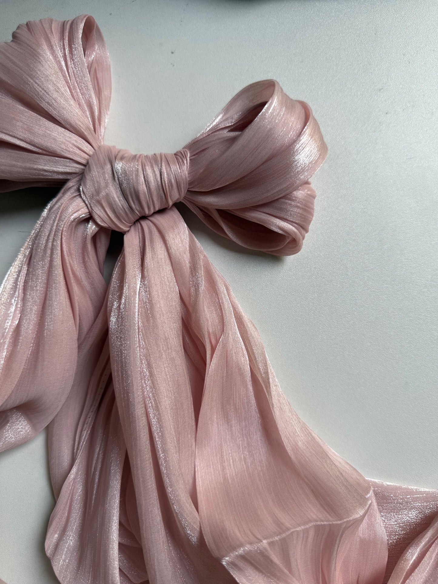 Nudepink Shimmer organza