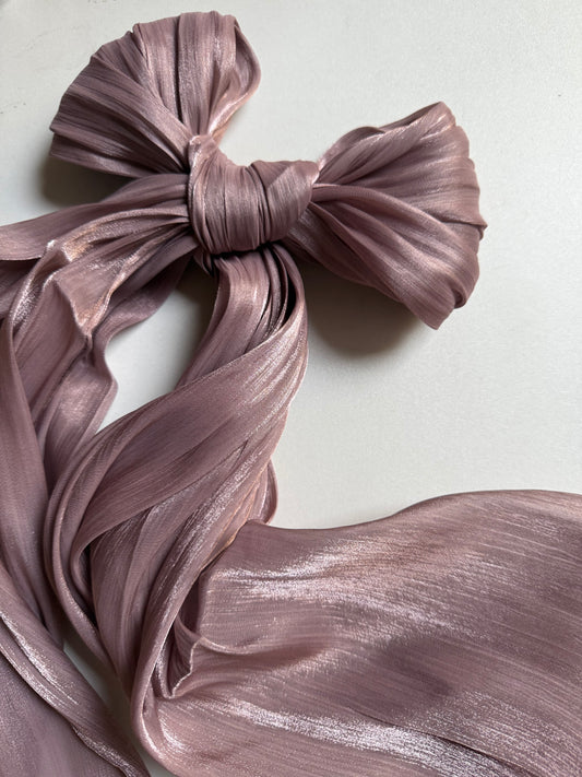 TAUPE Shimmer organza