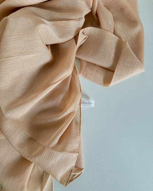 Golden Shimmer Georgette Hijabs