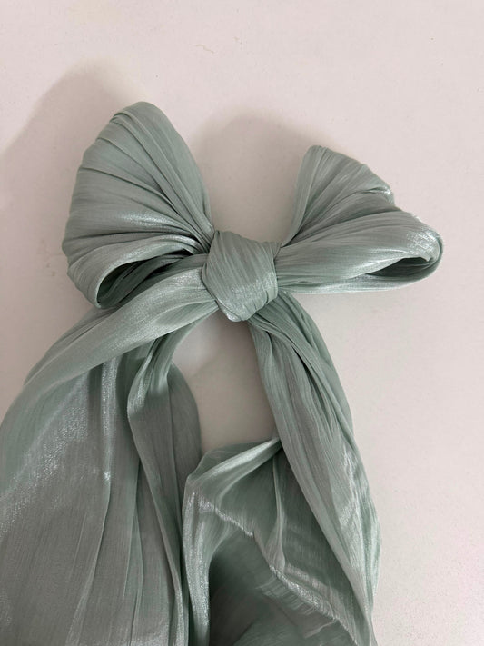 Pear Shimmer organza
