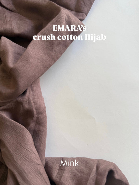 Mink crush cotton