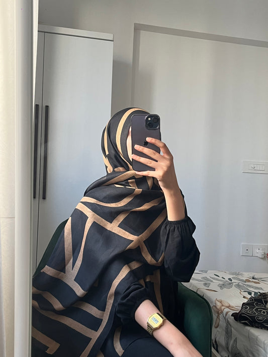 FANAH Printed Silk Hijab