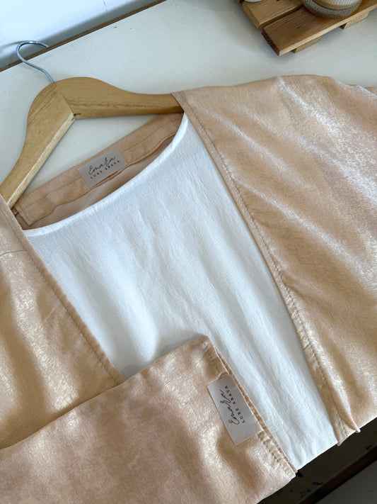 AMIRAH Metalic Shrug Abaya