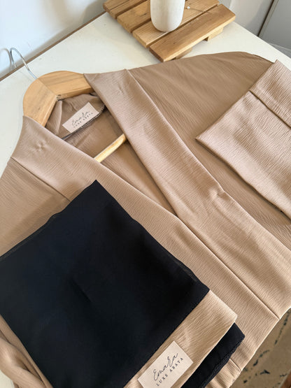 Luxe Abaya in NUDE
