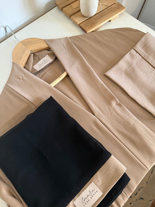 Luxe Abaya in NUDE