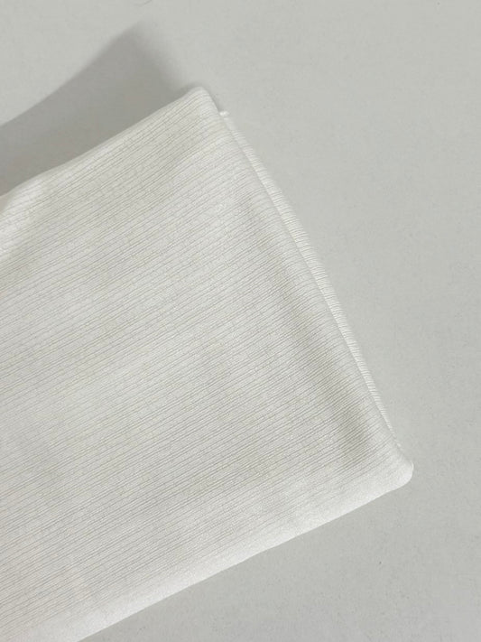 WHITE TEXTURED Jersey