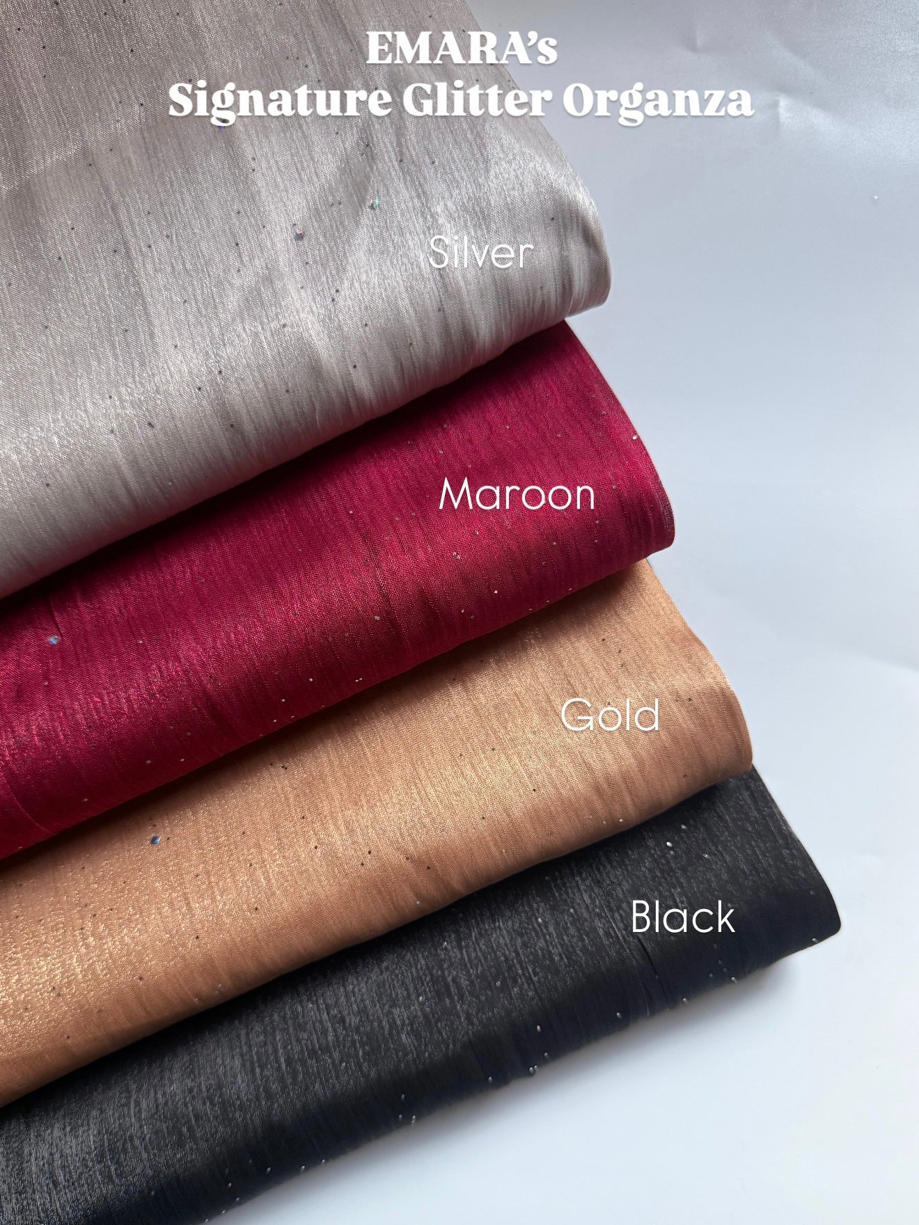 Glitter Organza Hijabs