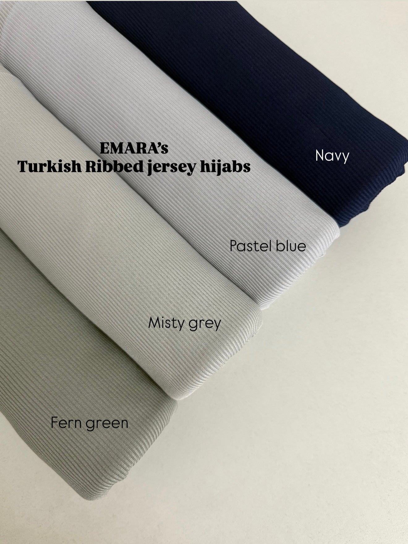 Ribbed Jersey Hijabs