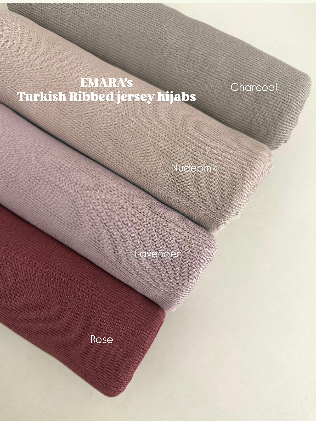 Ribbed Jersey Hijabs
