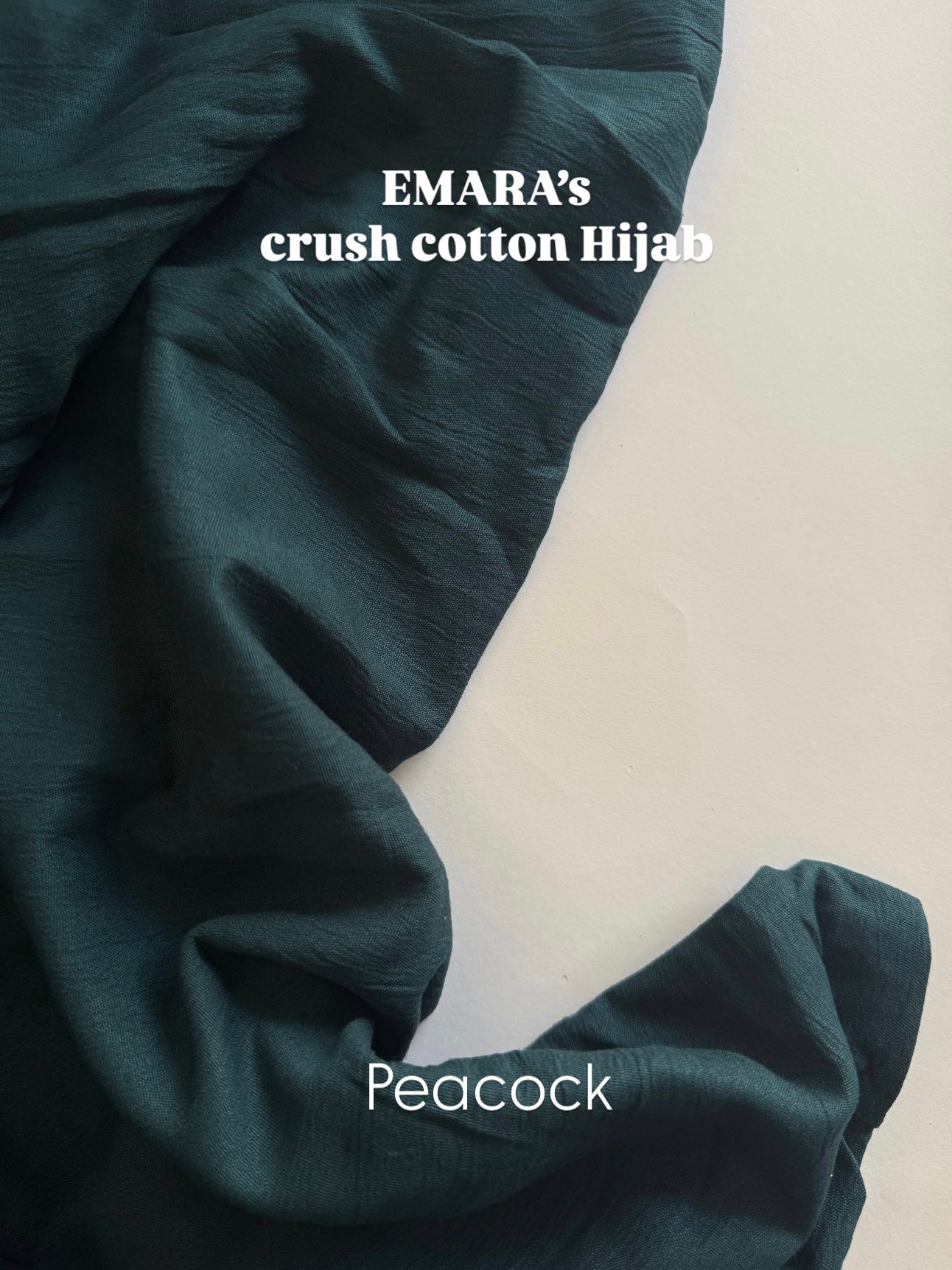 Peacock crush cotton